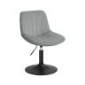 VASAGLE vanity stool, with backrest, Gray, 47 × 77.5 × 43 cm
