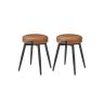 Комплект барных стульев 48x48x48,2 см., коричневый/черный