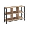 Полка 33x120x80см., светло-коричневая/черная