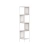 Угловая полка 31,9x31,9x156,4см., белая