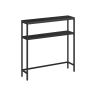 Konsoles galds 20x80x80cm, melns