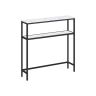 Konsoles galds 20x80x80cm, melns/balts