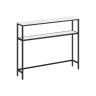 Konsoles galds 20x100x80cm, melns/balts