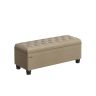Пуф с местом для хранения 45x118x45см., светло-коричневый