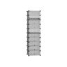 Plastmasas apavu plaukts 40 x 30 x 17 cm, pelēks