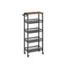 Полка кухонная 22x45,4x99,6см., черно-коричневая