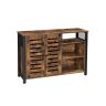 Skapis LSC083B01 110 x 33 x 75 cm, brūns/melns