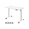 Augstumā regulējams elektriskais rakstāmgalds ar atmiņas funkciju, 60 x 120 cm, balts