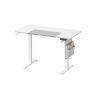 Elektriski augstumā regulējams rakstāmgalds 60x120x120 cm, balts/pelēks