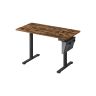 Elektriski augstumā regulējams rakstāmgalds 60x120x120 cm, melns/brūns