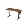 Elektriski augstumā regulējams rakstāmgalds 60x140x120cm, melns/brūns