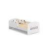 Детская кроватка Luk с матрасом и защитным бортиком 164 см x 85 см x 63 см, поезд