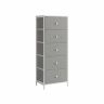 Комод 29,8x45x112,3см., серый/белый