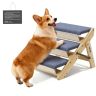 Koka kāpnes mājdzīvniekiem VEVOR ZD-25DOG05, 3 pakāpieni, 510 × 470 × 370 mm