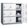 Metāla skapītis VEVOR W124P2507012-1, 9 durvis, Pelēks, 90 × 94 × 45 cm