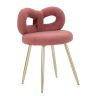 Mini chair ILARY, Pink/gold