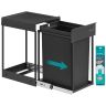 Montējama atkritumu tvertne SONGMICS, 20 l, Melna, 34,7 × 25,7 × 43,4 cm