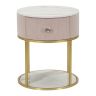 Montpellier Bedside Table, with Drawer, Pink