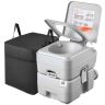 Pārnēsājams tualete VEVOR Air pump20L, 20 l atkritumu tvertne, 43,5 × 35,5 × 43 cm