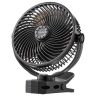 Pārnēsājams ventilators VEVOR Lok-M8AG, ar skavu, Melns, 26 × 30,5 × 11,2 cm