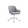 Biroja krēsls 62x62x93,5 cm., pelēks/balts