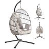 SONGMICS GDC050WZ01 hanging chair with stand, 98 × 103 × 195 cm