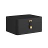SONGMICS 2-tier jewelry box with mirror, black, 22 × 11 × 17.6 cm
