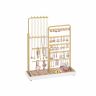 Rotaslietu statīvs SONGMICS JJS026A01, Regulējams augstums, Zelta, 10 × 30,6 × 30,9–47,5 cm