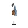 VASAGLE Freestanding Clothes Rack, 8 Hooks, Black, 30 × 175 × 30 cm