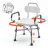 Grozāms dušas krēsls VEVOR FBL650508, Ar roku balstiem un atzveltni, 555 × 875 × 520 mm