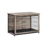 Клетка для собак 98x65x68 см., коричнево-черная