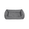 Лежанка для собаки с бортиком 100 x 70 x 28 см, черная