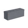 SONGMICS Hallway Bench, 131 l capacity, Grey, 38 × 38 × 110 cm
