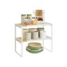 SONGMICS HOME KCS051N01 Spice Rack, 2 pcs, Beige/White
