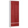 Plaukts-skapis NORE R60 CLP, balts/sarkans