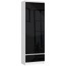 Plaukts-skapis NORE R60 CLP, balts/melns