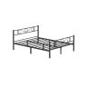 Каркас кровати 207,6x161,8x86,4см., черный