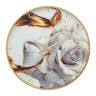 Wall clock Glass Rose, Ø 60 × 5 cm