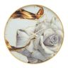 Wall clock Glass Rose, Ø 80 × 5 cm
