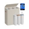 SONGMICS laundry basket, 2 compartments, 170 l, 64 × 40 × 75 cm