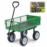 Dārza ratiņi VEVOR TC-500, Ar sēdekli, Zaļa, 86 × 46 × 22,5 cm