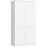Skapis S90 4D CLP, 4 durvju, balts, 90 × 180 × 51 cm