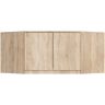 Skapīša virsbūve S100, 2 durvis, 3 plaukti, 100 × 55 × 50 cm