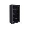 Auduma skapis 88 x 45 x 170 cm, melns