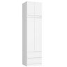 Skapis NORE Star S60 ar mezonīniem, balts