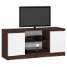 TV statīvs RTV K120, tumši brūns/balts
