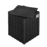 Savā starpā savienojams drenāžas paklājiņš, 12x12 collas, melns PP, 24 gab.