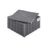 Savā starpā savienojams pelēks PP drenāžas paklājiņš, 12x12 collas, 12 gab.