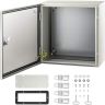 NEMA 4X tērauda elektrības kārba 40x40x20 cm, IP66 izturīga