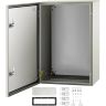 NEMA 4X tērauda elektrības kārba 60x40x25 cm IP66, ūdensizturīga un putekļu necaurlaidīga